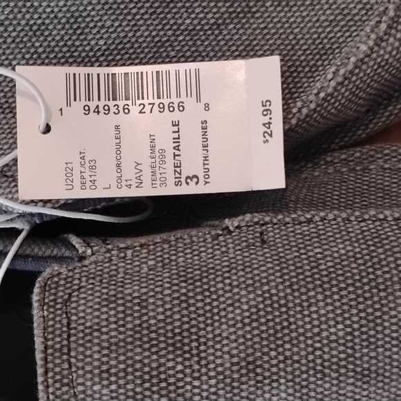 Children's Place navy slip on casual shoes NWT - Picture 2 of 4